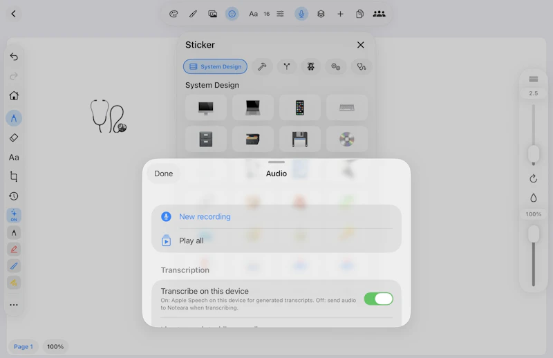 Noteara screenshot 2