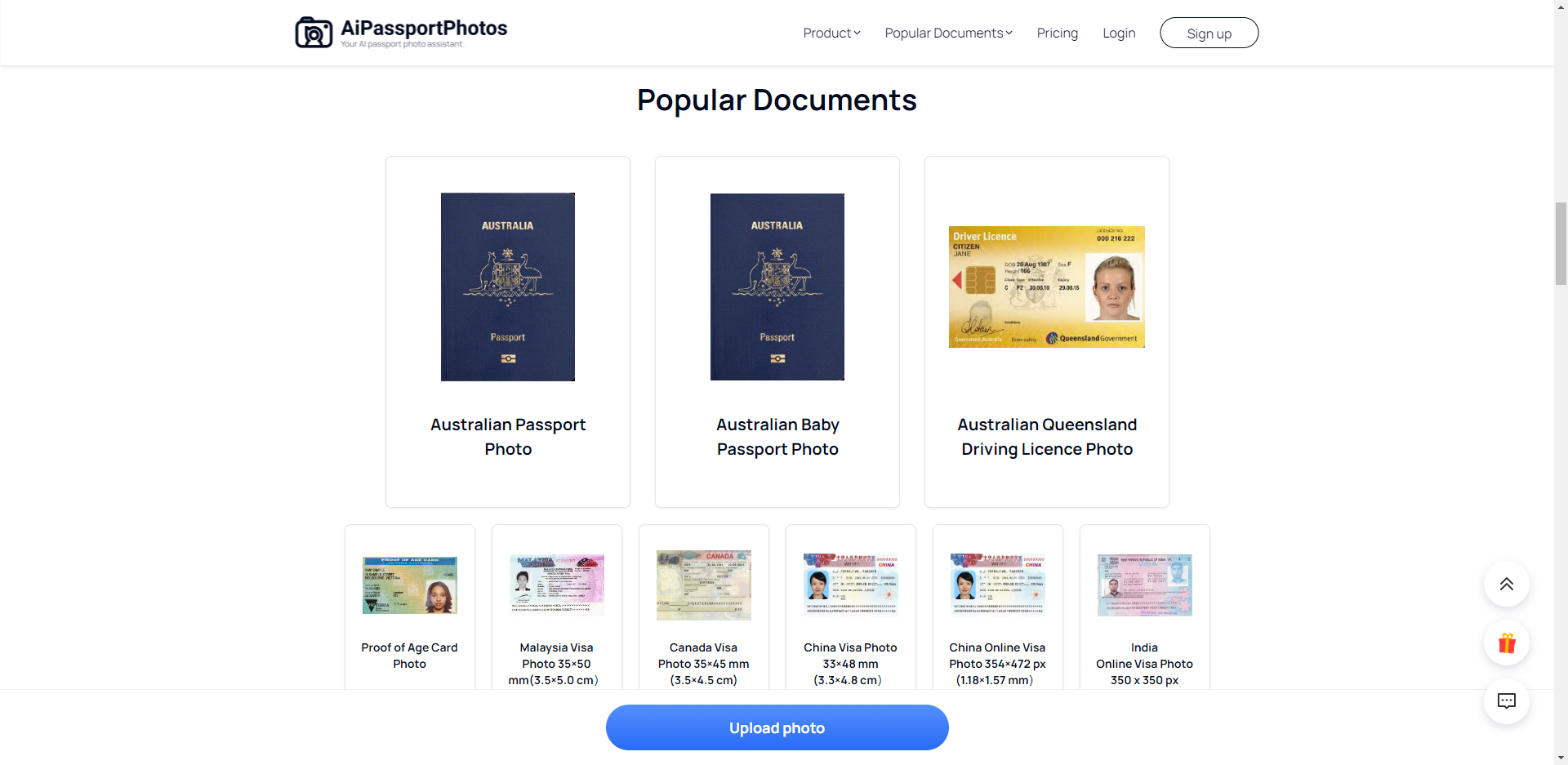 Fotos de passaporte e visto australianos media 2