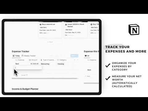 Notion Finance and Budget Planner gallery image
