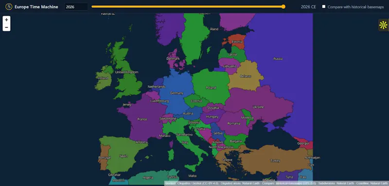 Europe Time Machine screenshot 1