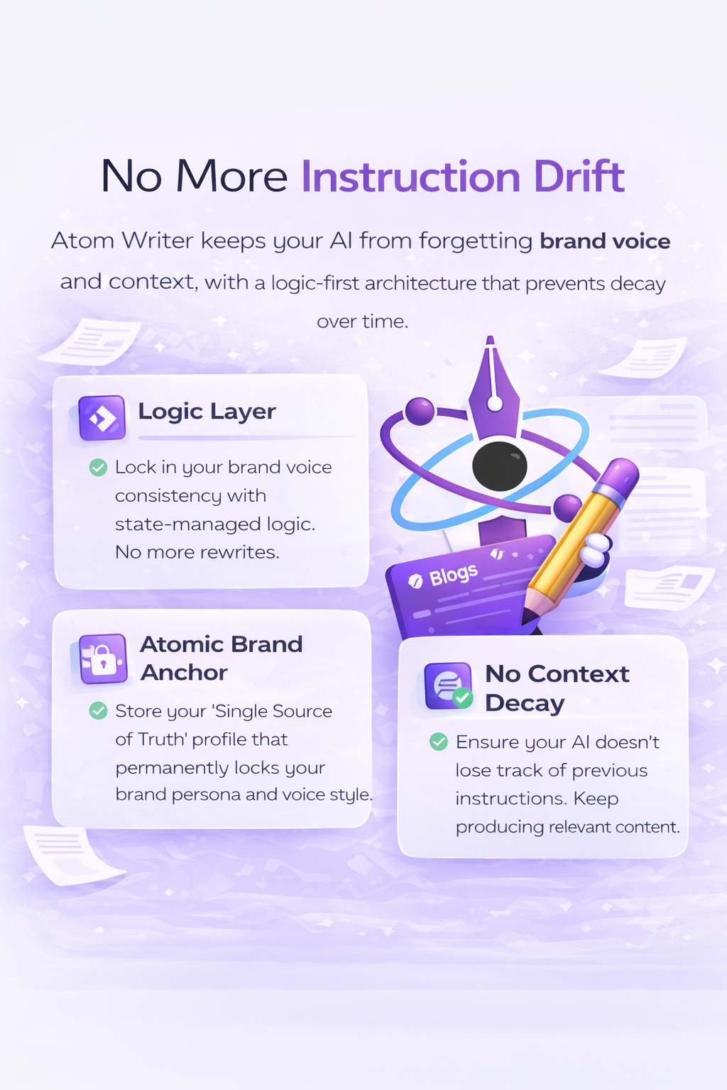 Atom Writer - Screenshot 3 showing product features and functionality