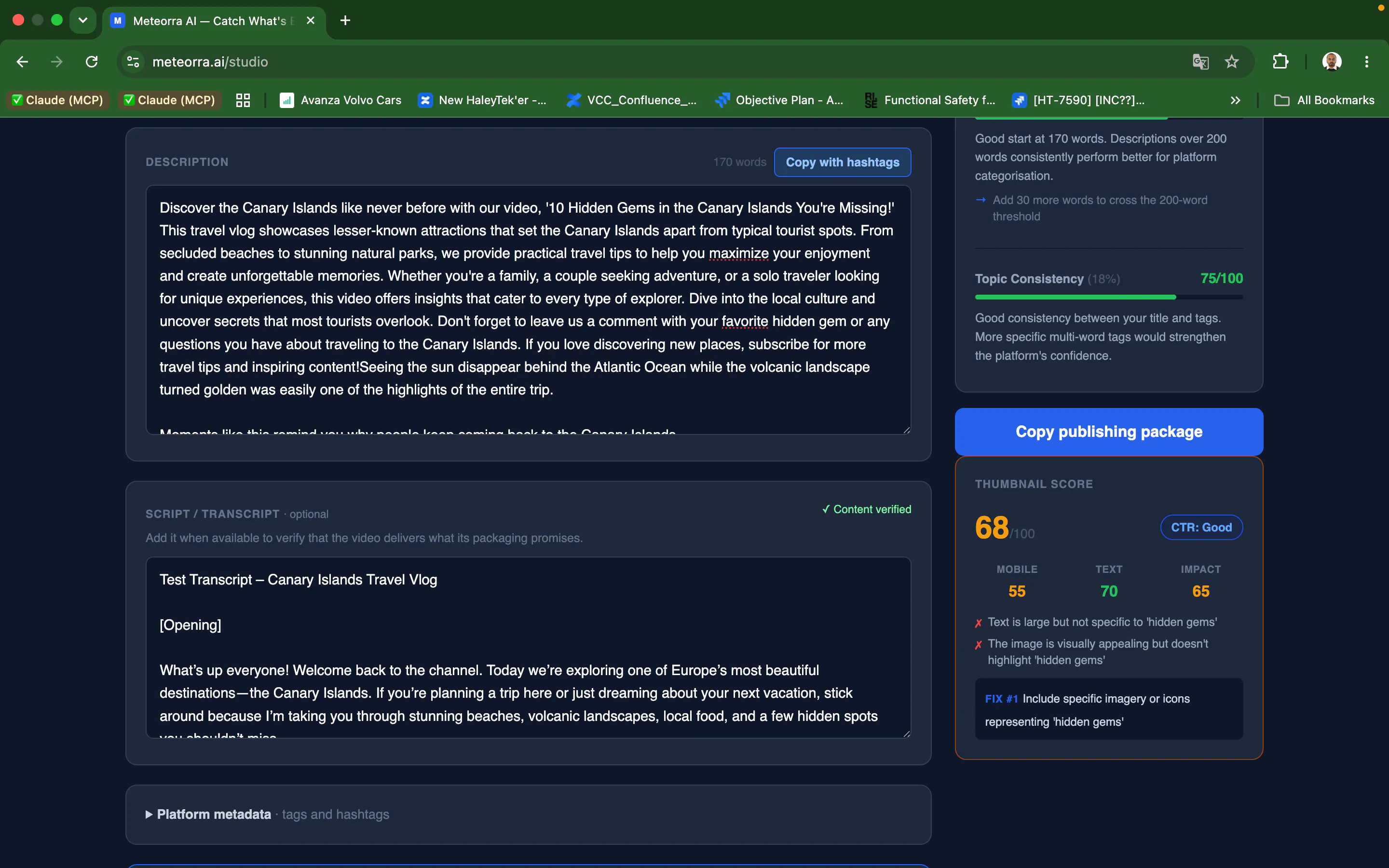 Meteorra AI — Live Scoring for Youtubers gallery image