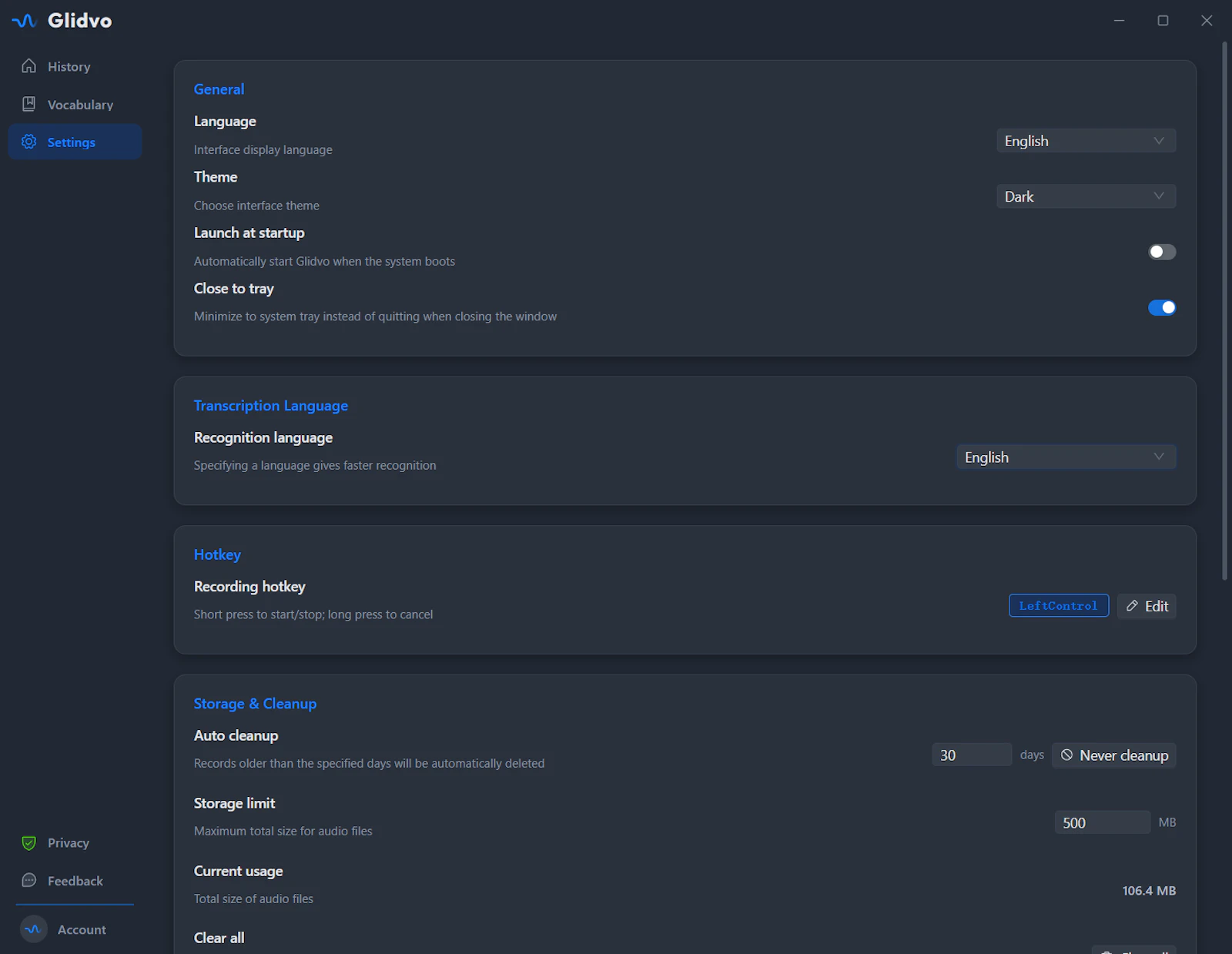 Glidvo screenshot 3