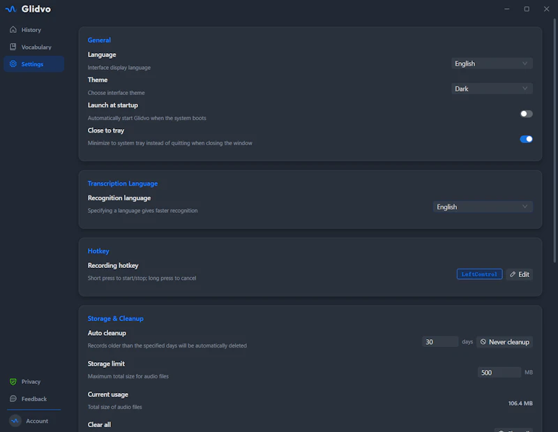 Glidvo screenshot 3