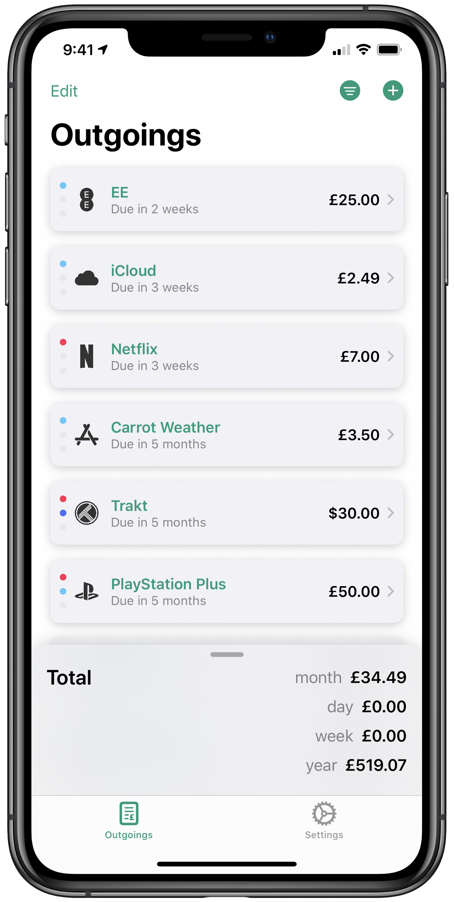 Outgoings gallery image