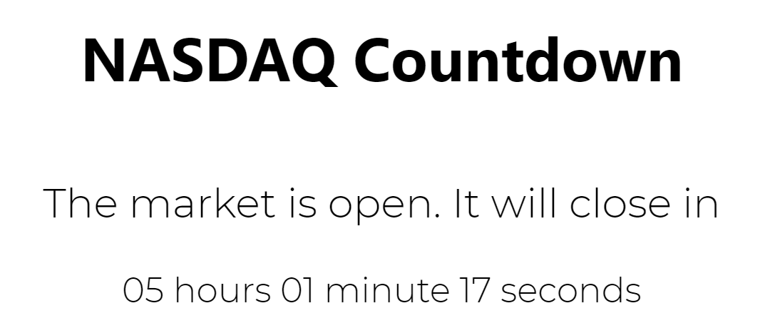 NASDAQ Countdown