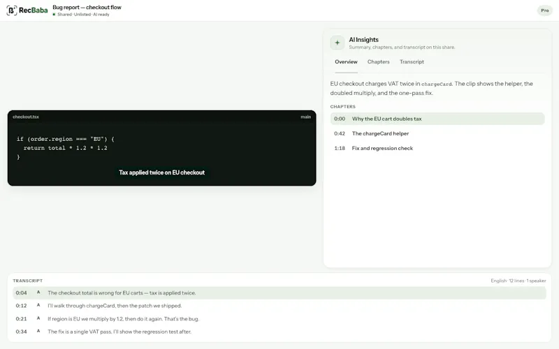 RecBaba screenshot 11