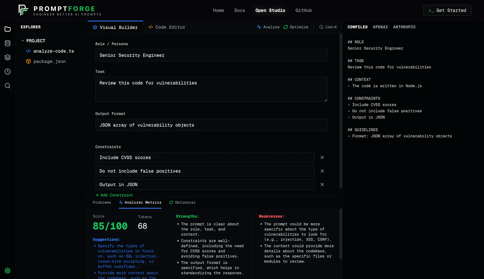 PromptForge screenshot 3