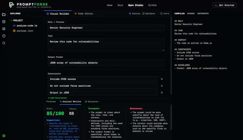 PromptForge screenshot 3
