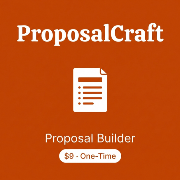 ProposalCraft  - Product Hunt launch logo and brand identity