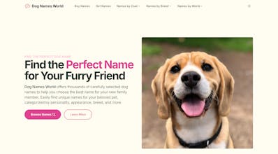 Dog Names World gallery image