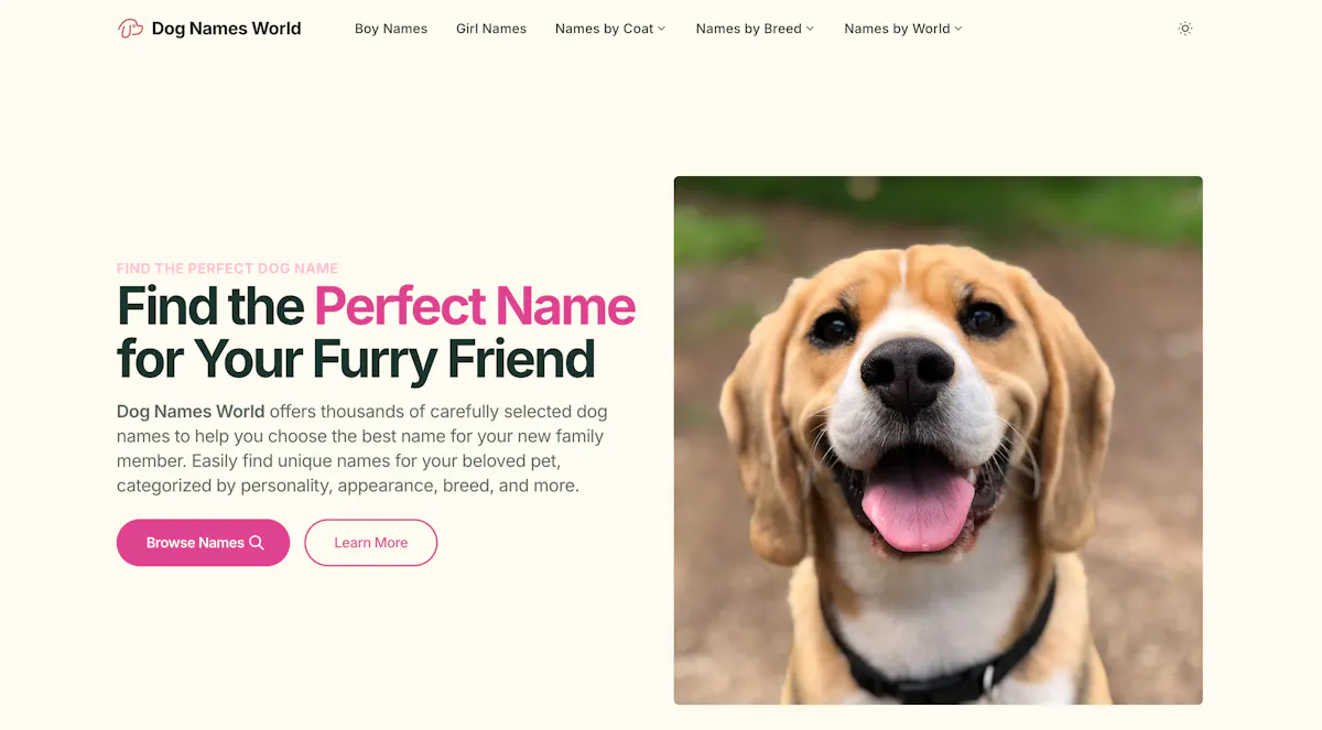 Dog Names World