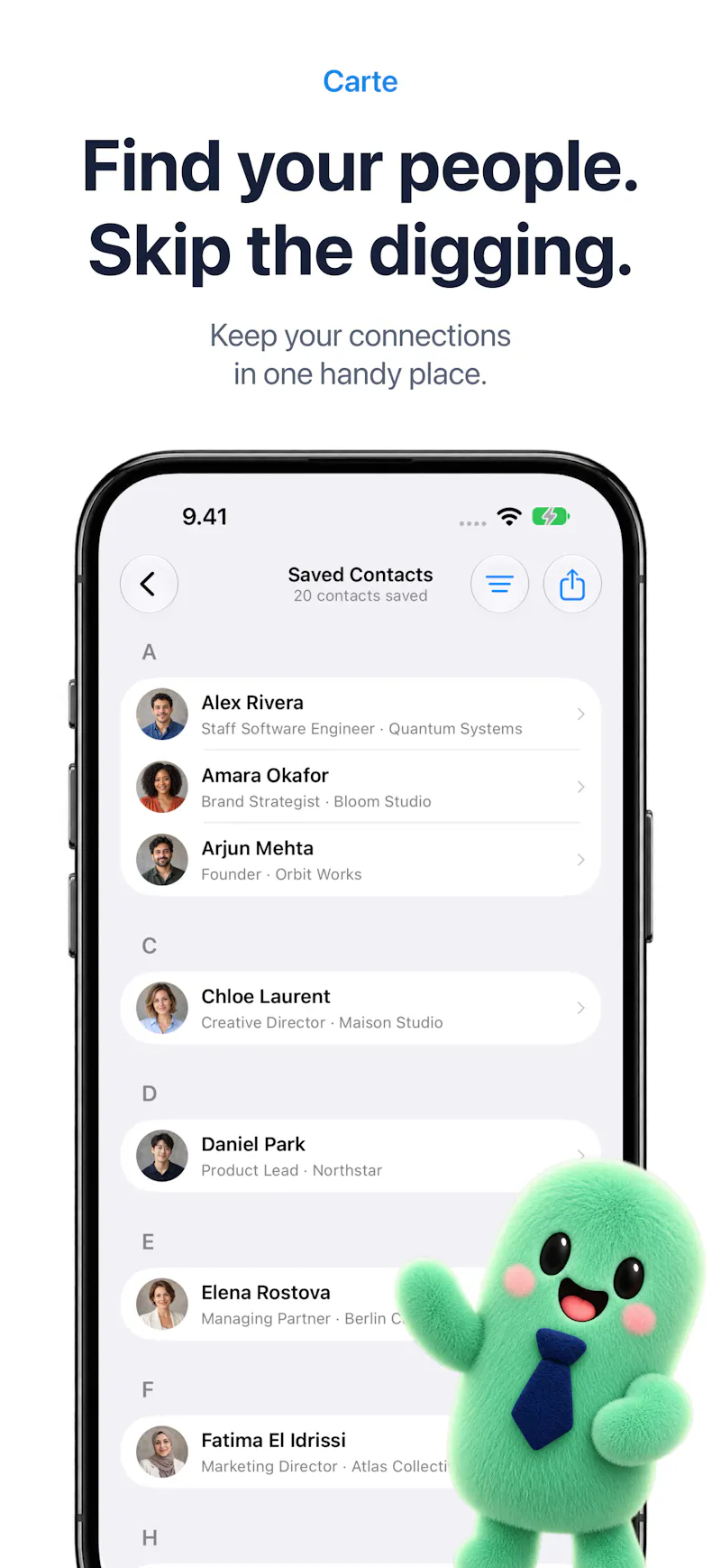 Carte: Business Card Scanner screenshot 3