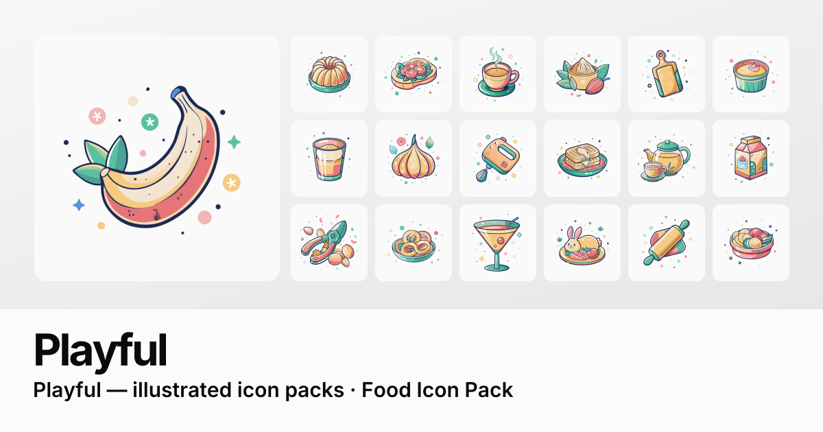Food Icons - free & premium packs gallery image