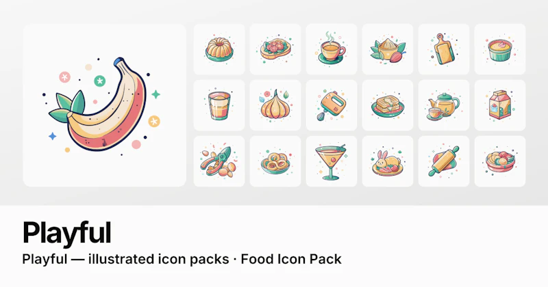 Food Icons - free & premium packs screenshot 3