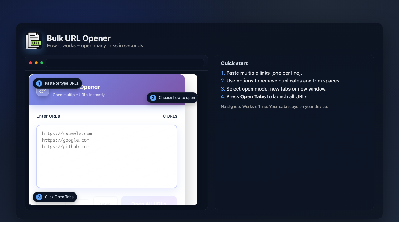 Bulk URL Opener gallery image