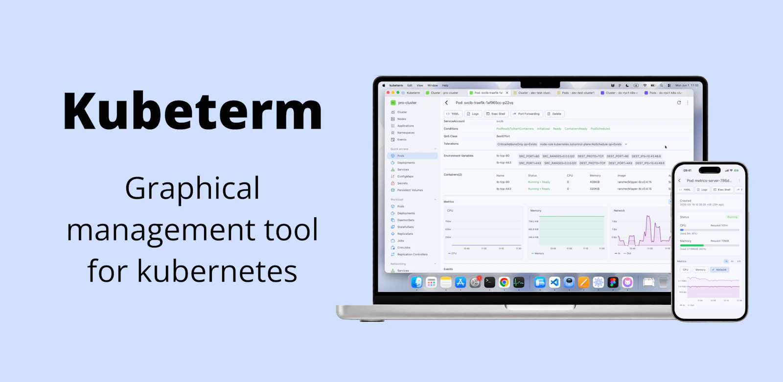 Kubeterm — Kubernetes Management Tool screenshot 1