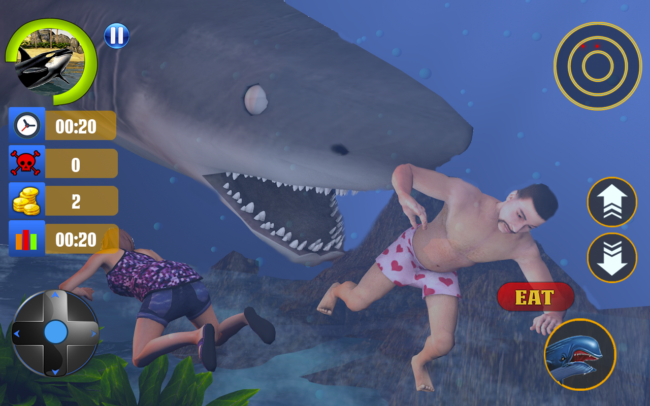 Blue Whale Survival Simulator: Angry Shark Game gallery image