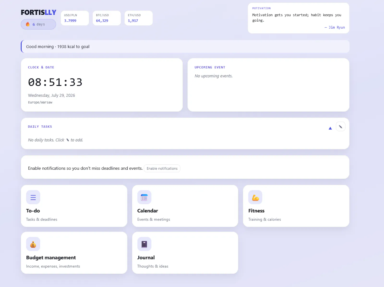 Fortislly screenshot 1