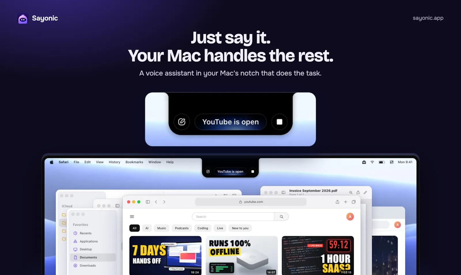 Sayonic screenshot 1