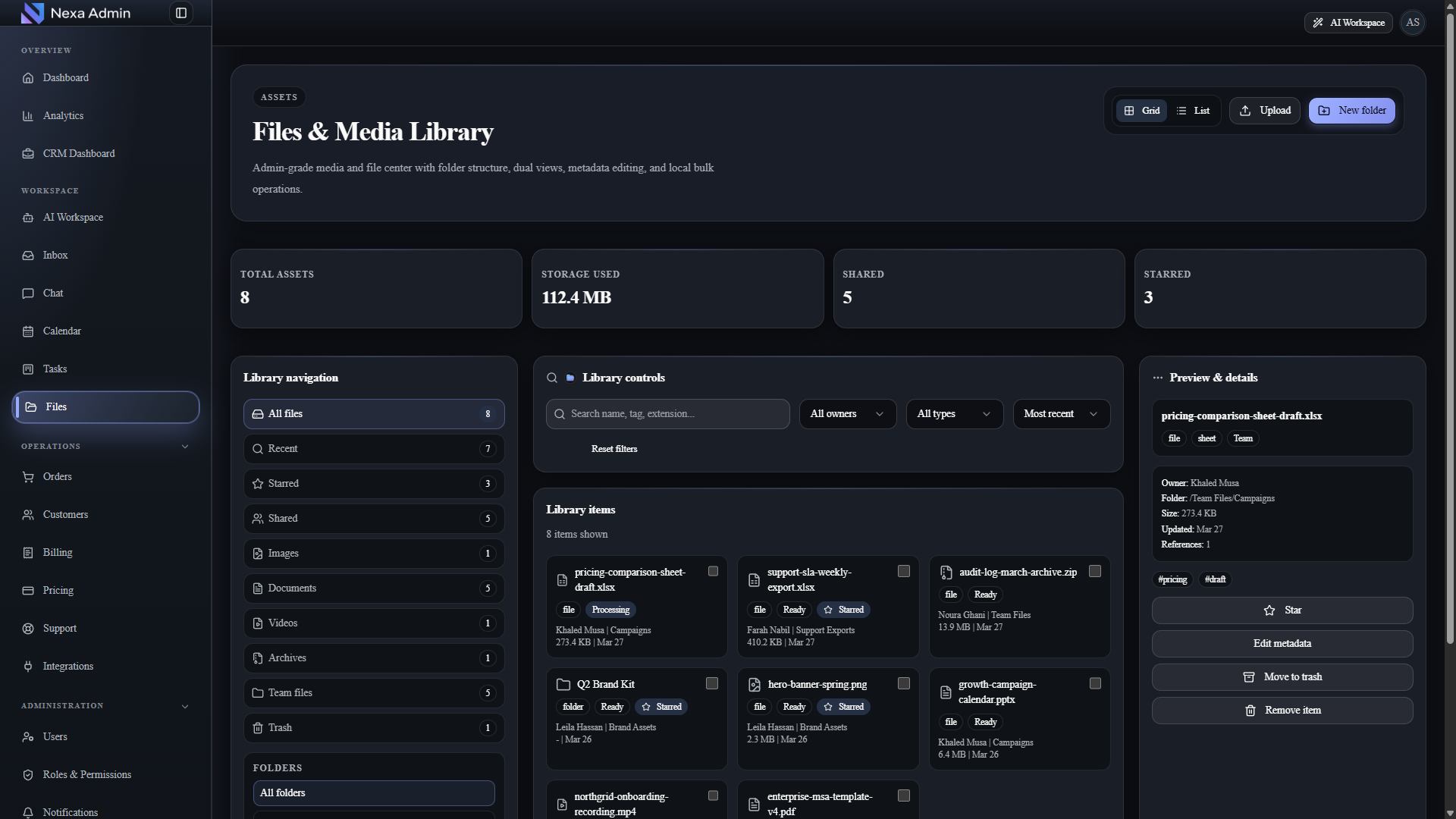 Nexa Admin V1.1 gallery image