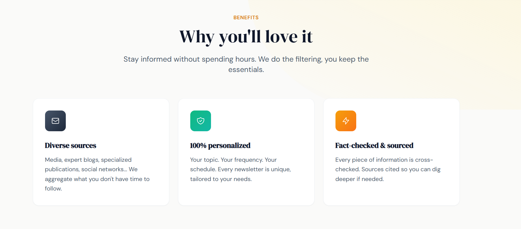 PickMyNews - Screenshot 3 showing product features and functionality