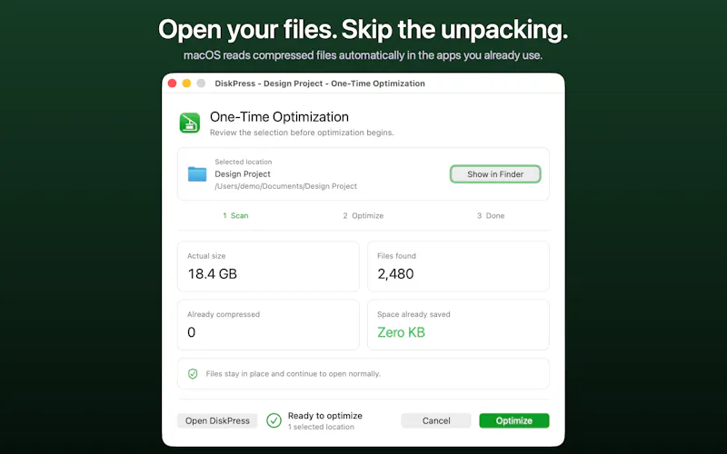 DiskPress screenshot 5