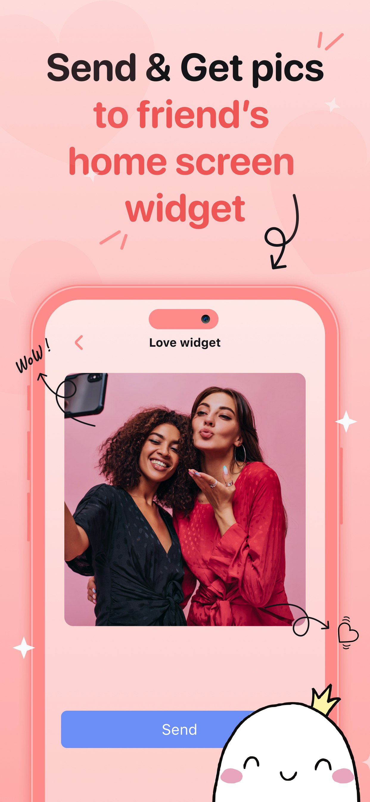 Love & Noteit Виджет от Sendit - Интерактивные виджеты, виджет IOS17, виджет любви и ноты. медиа 2