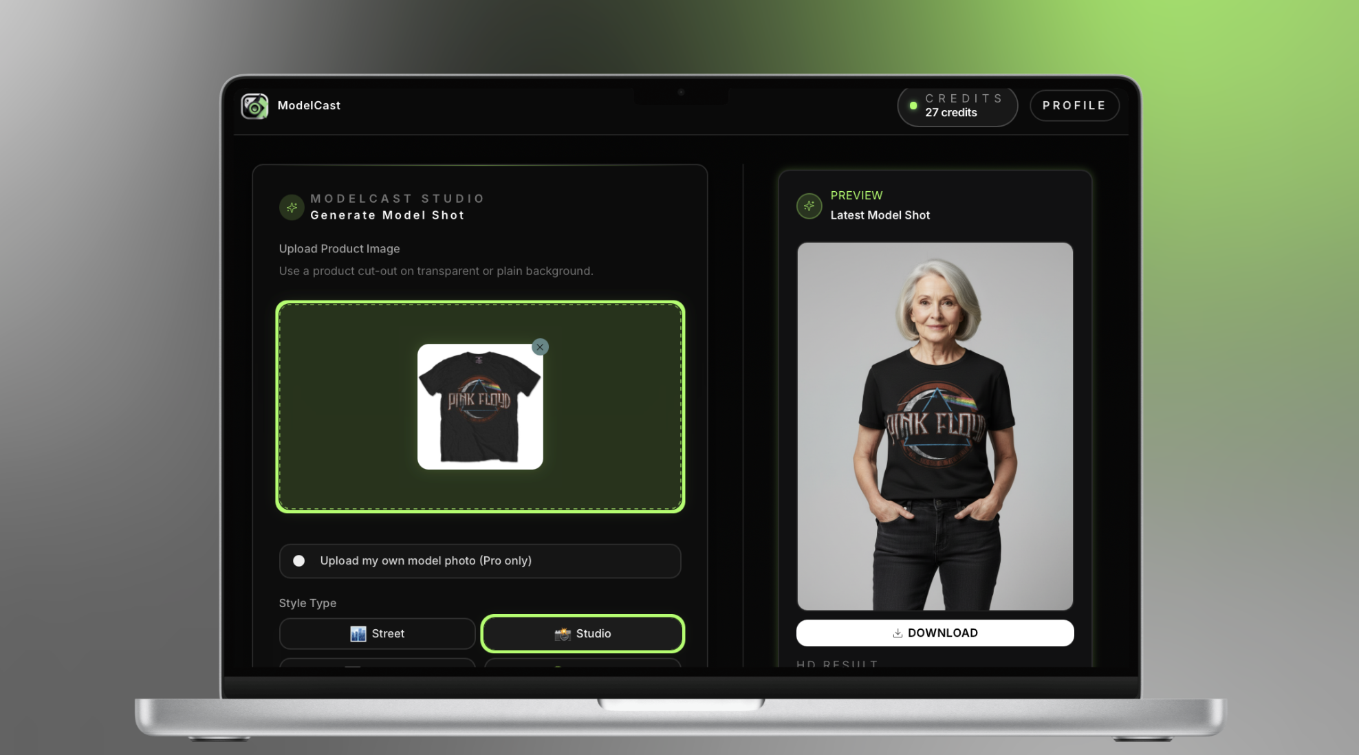 ModelCast - Screenshot 2 showing product features and functionality
