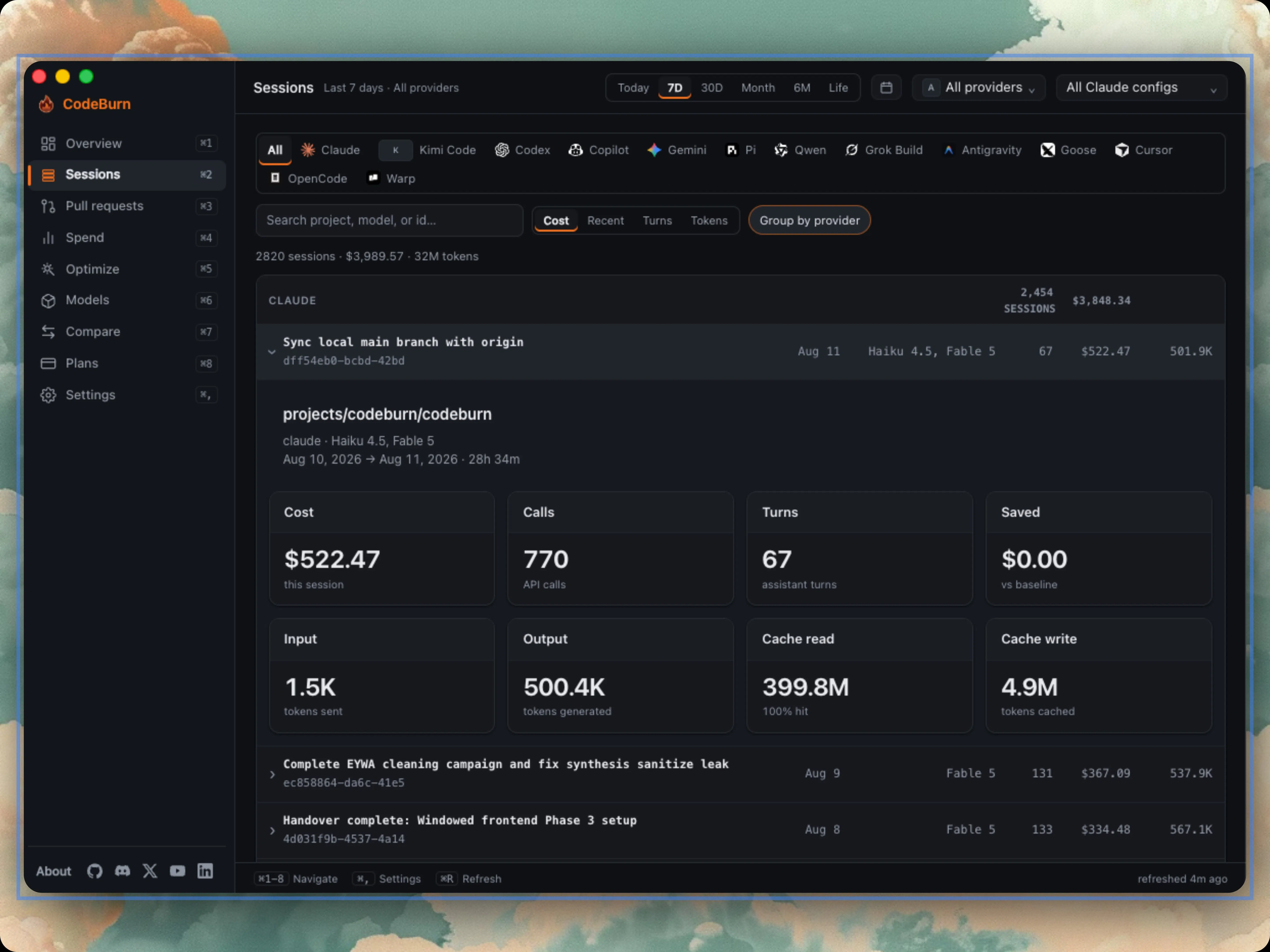 CodeBurn screenshot 6