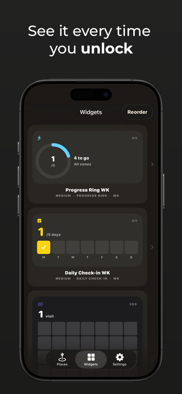 Showup: Passive Habit Tracker gallery image