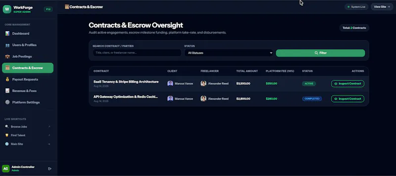 WorkForge — Upwork Clone Source Code screenshot 4