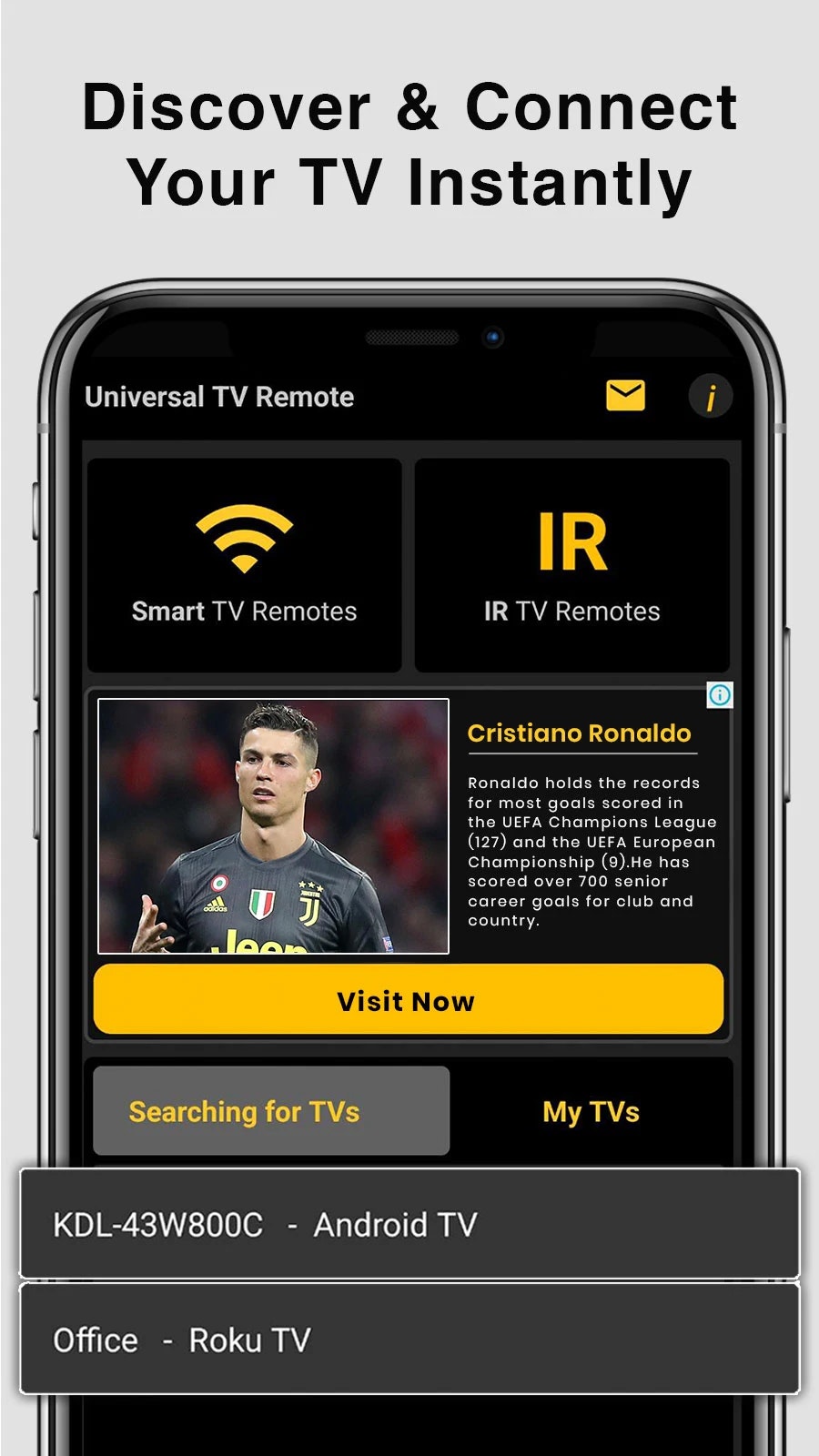 Universal TV Remote - Screenshot 3 showing product features and functionality