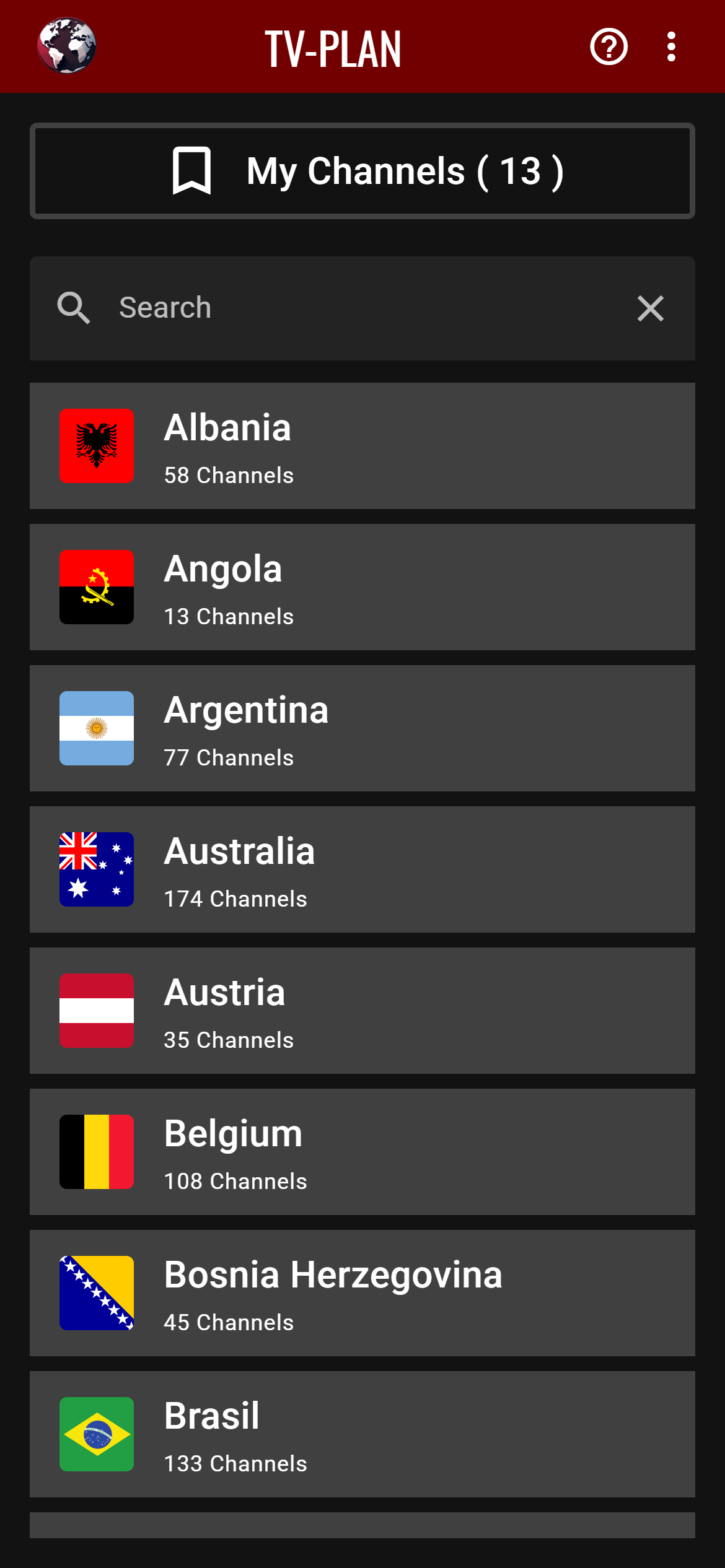 TV-Plan - worldwide tv program guide with api and user based lists media 1