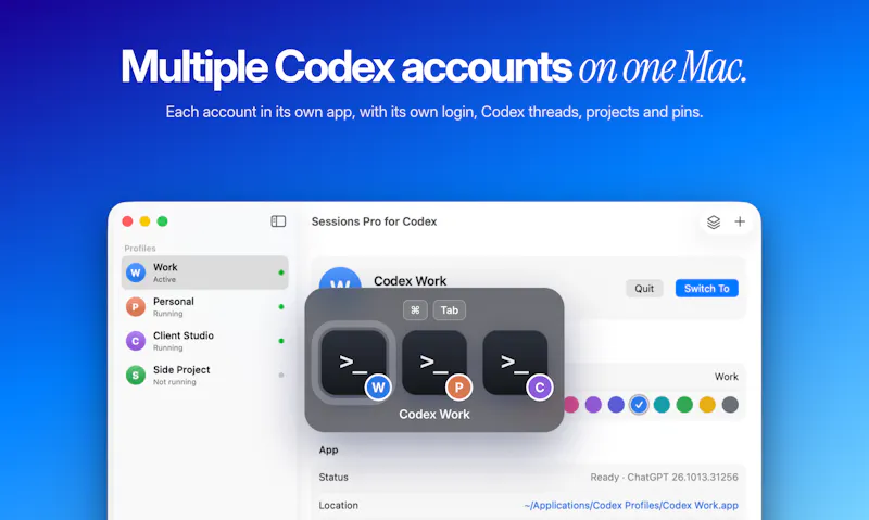 Sessions Pro for Codex screenshot 1