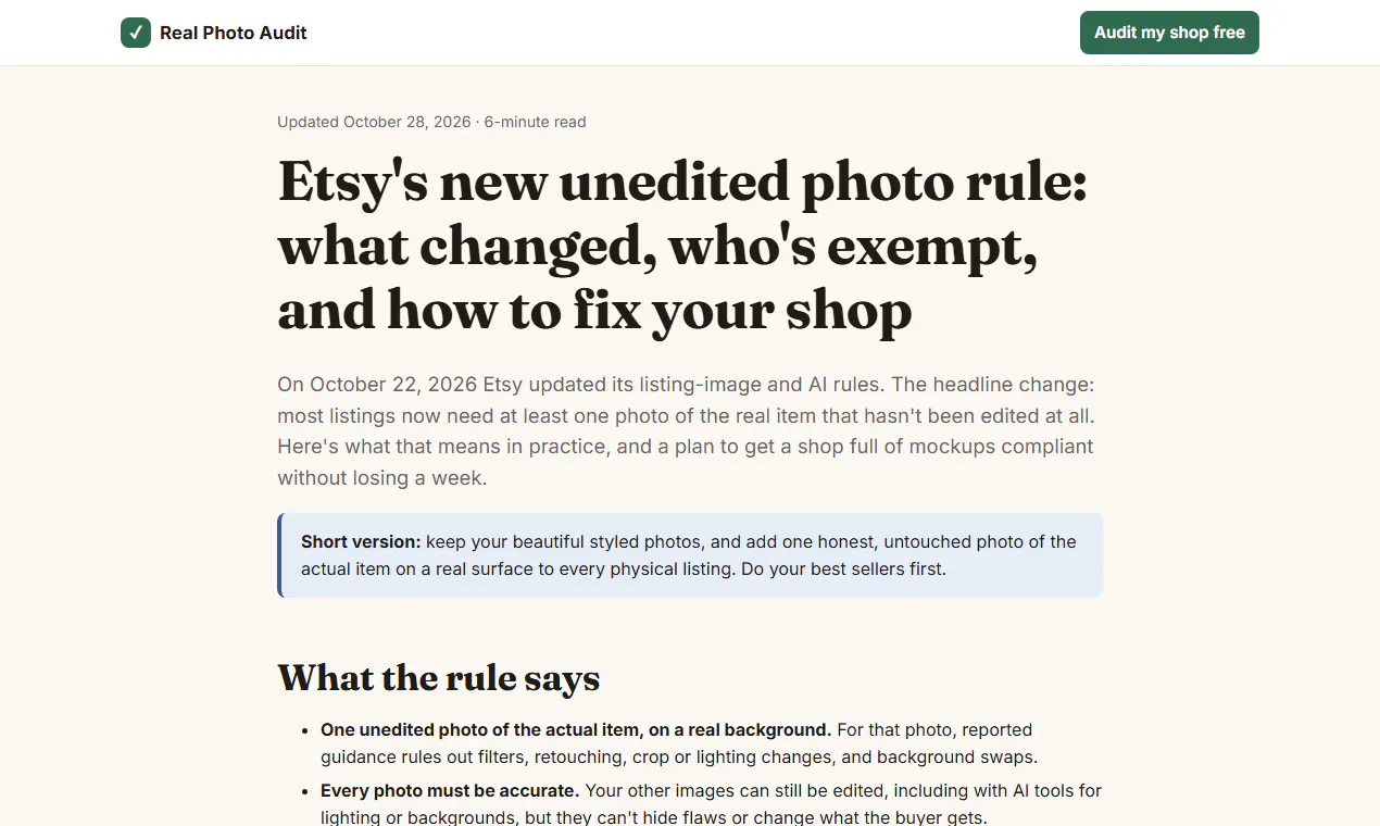 Real Photo Audit gallery image