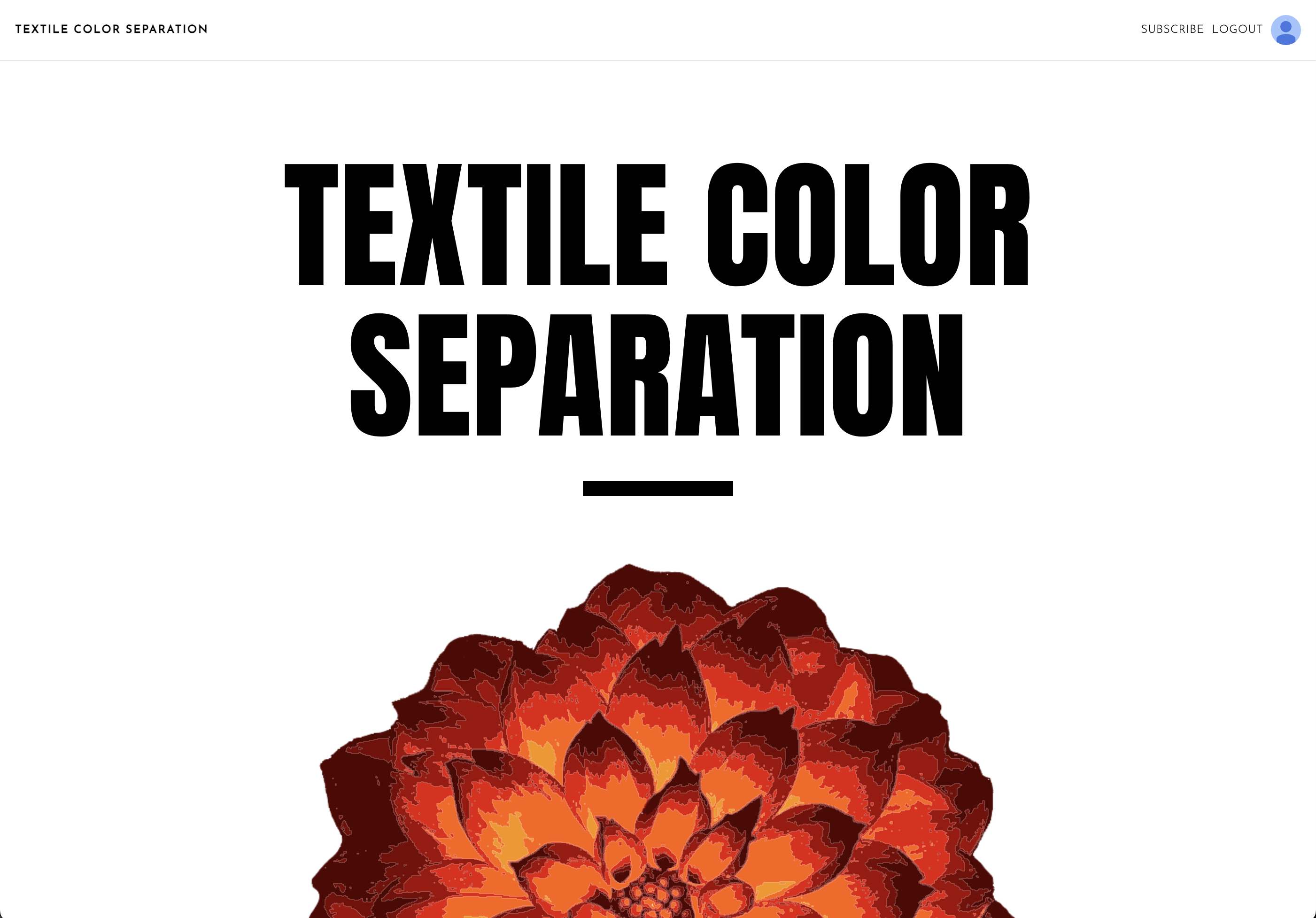 Mídia 2 de Separação de cores têxteis