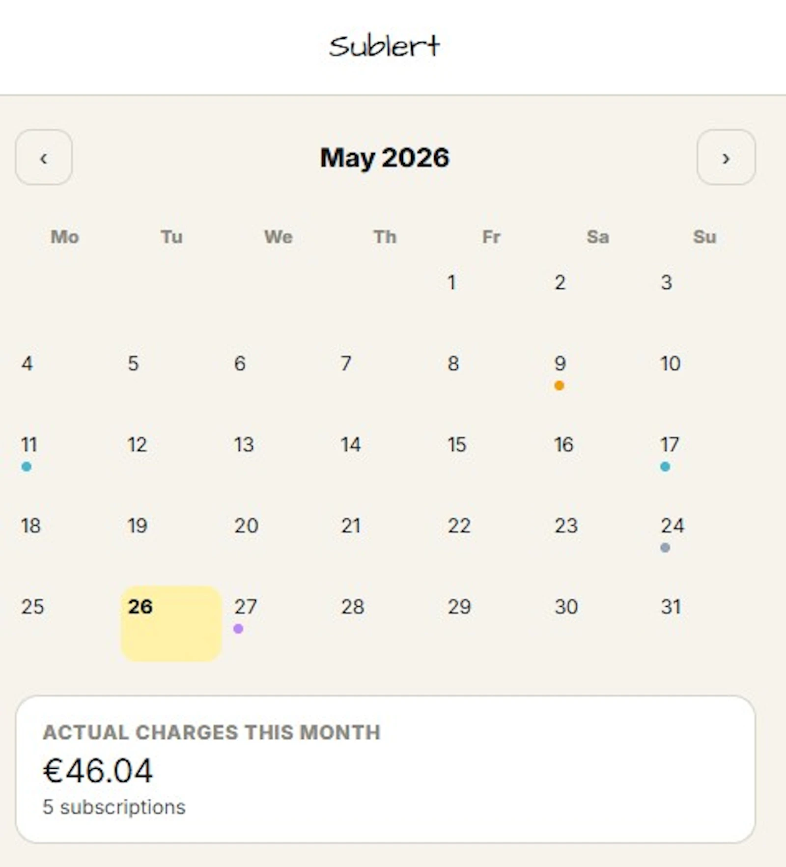 Sublert -> Never Miss a Renewal screenshot 4