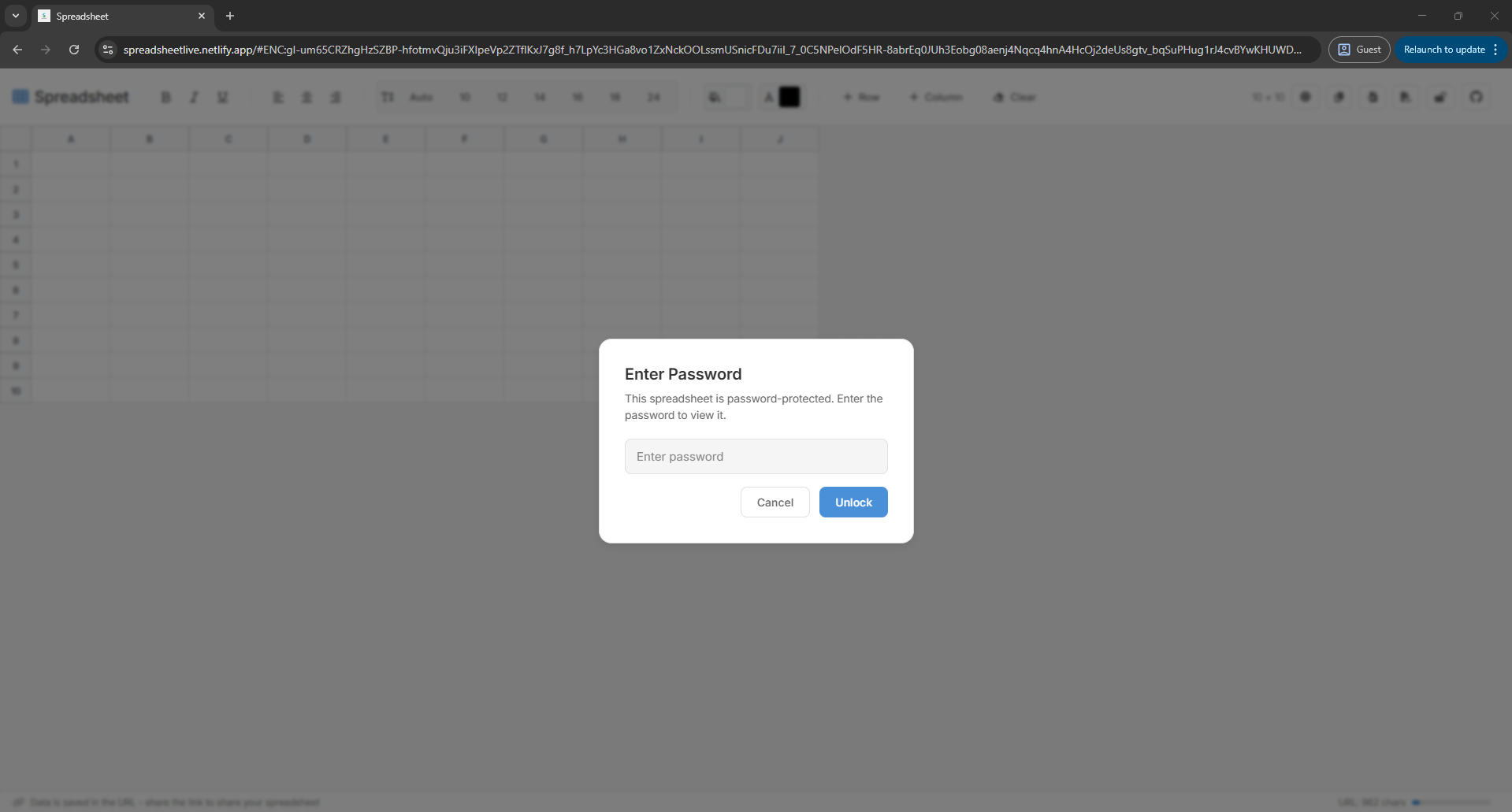 Spreadsheet gallery image