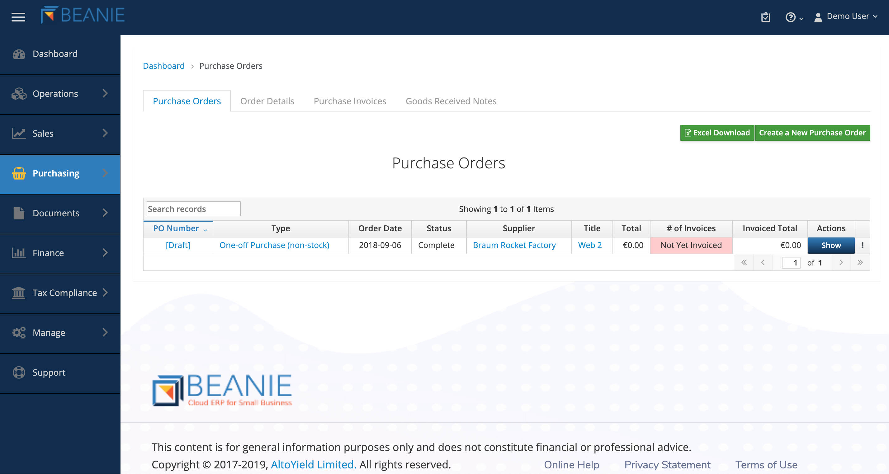 Beanie ERP gallery image