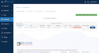 Beanie ERP gallery image