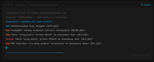 LeakScope — Supabase Security Auditor gallery image