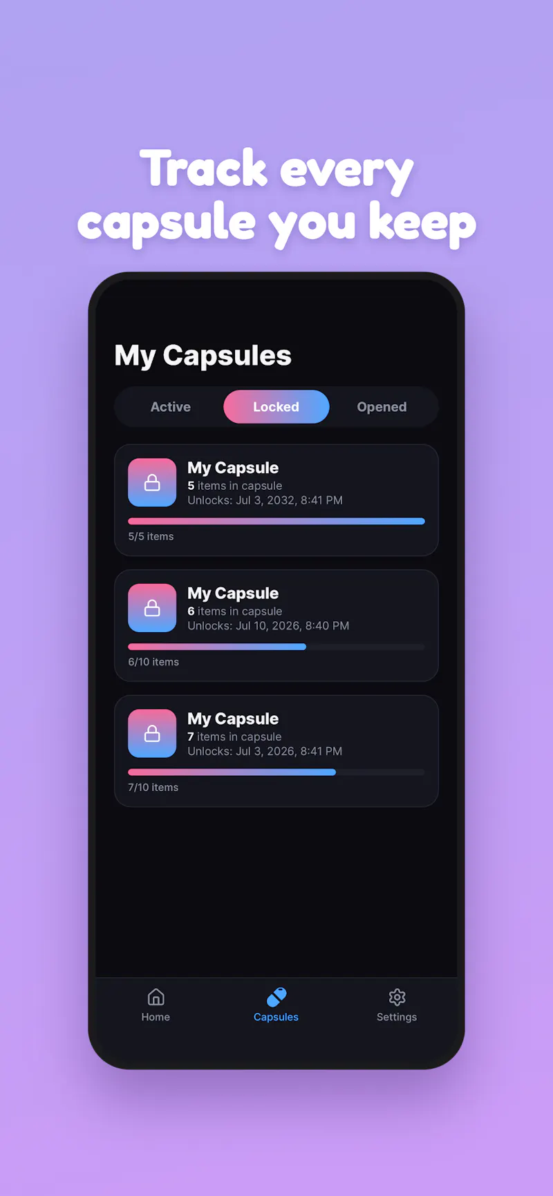 LockCapsule - Time Capsule screenshot 5