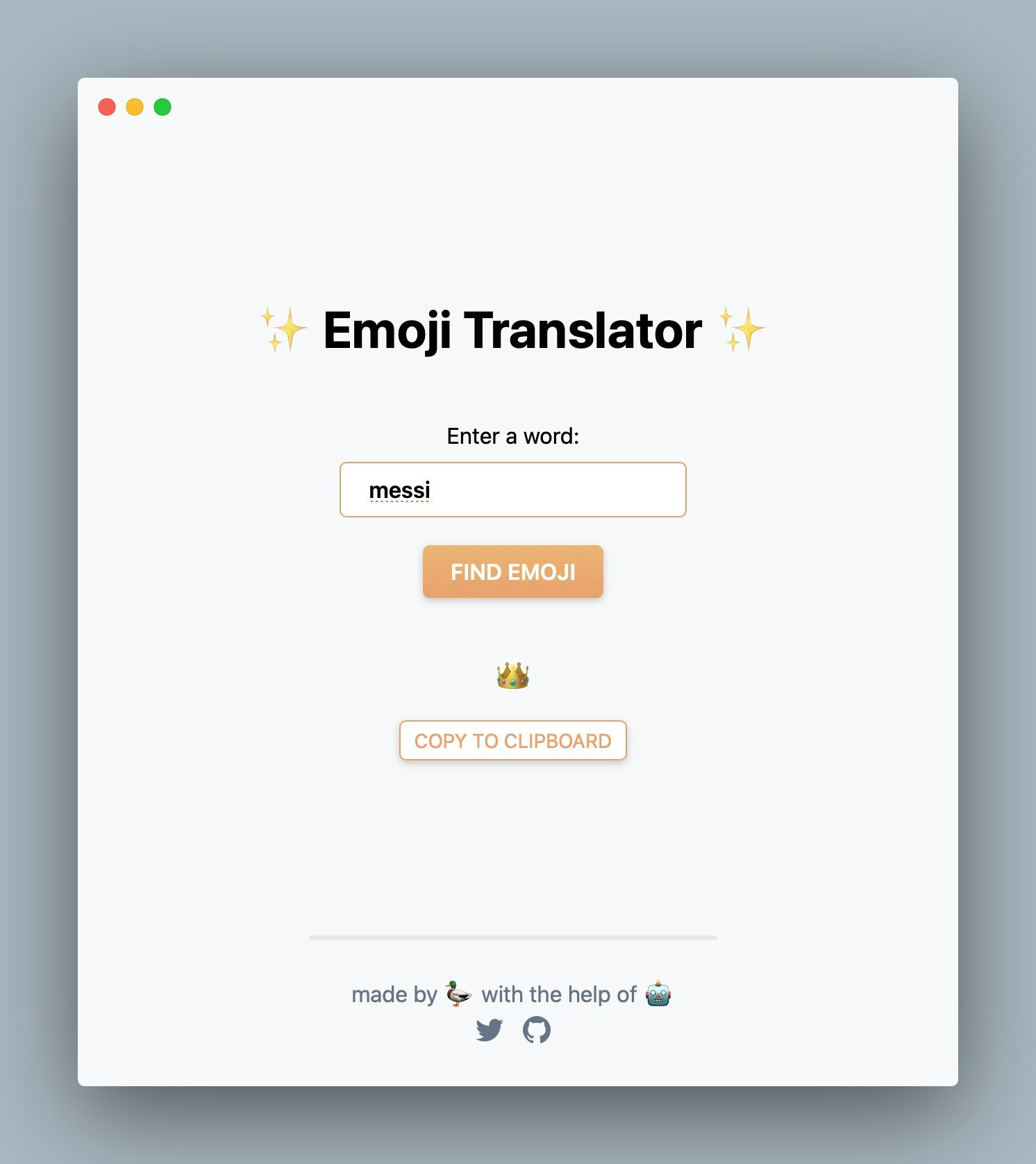 Emoji Translator