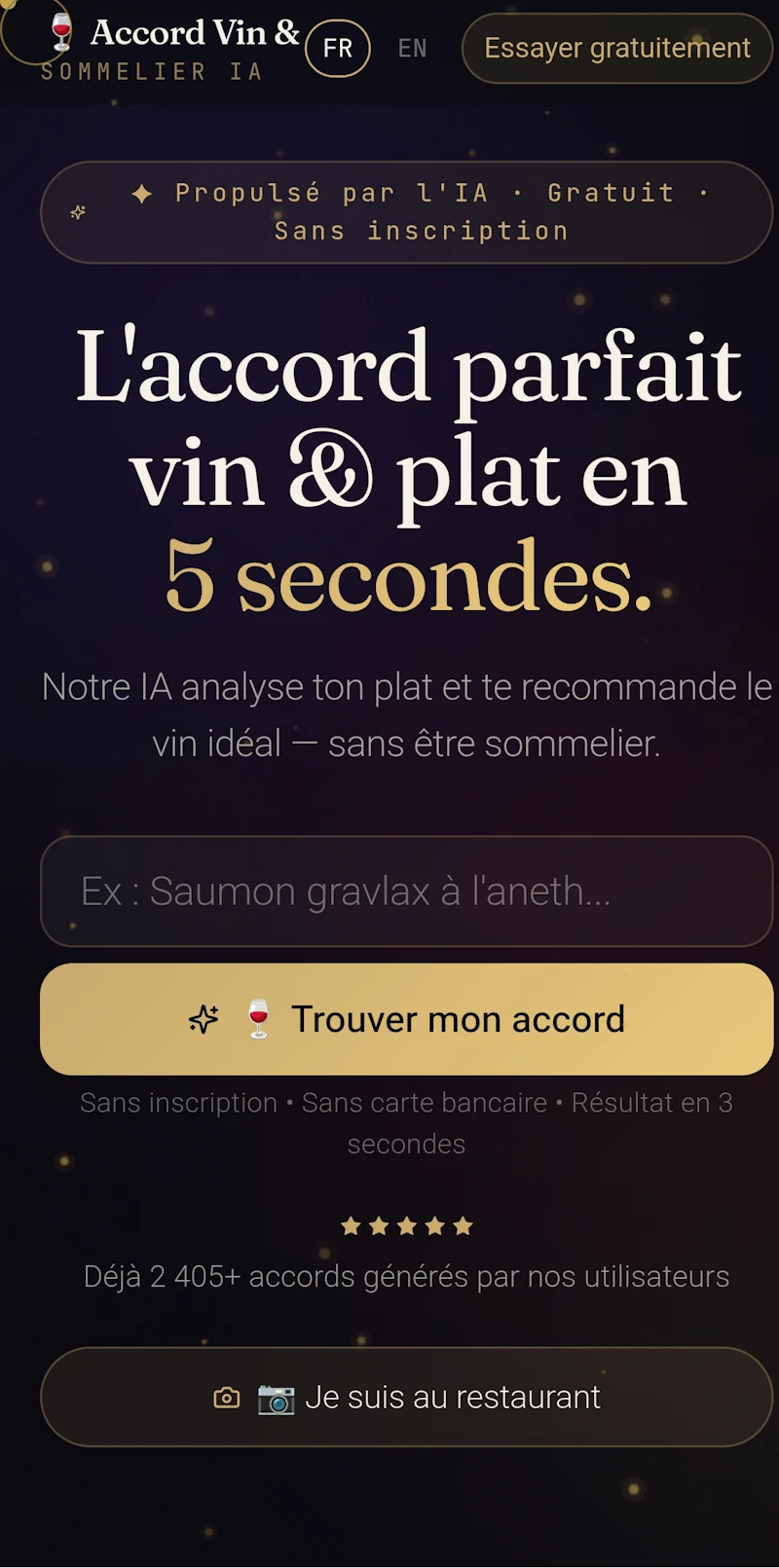 Accord Vin & Menu screenshot 2