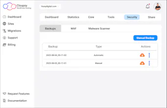 Cloupsy WordPress Hosting gallery image