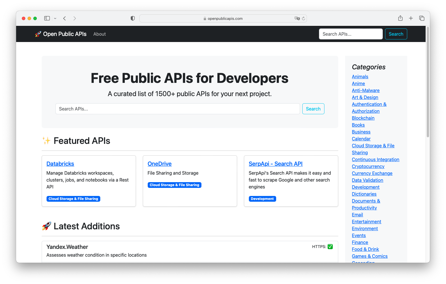 Gratis openbare API's voor ontwikkelaars - Een samengestelde lijst van 1500 openbare API's voor uw volgende project media 1