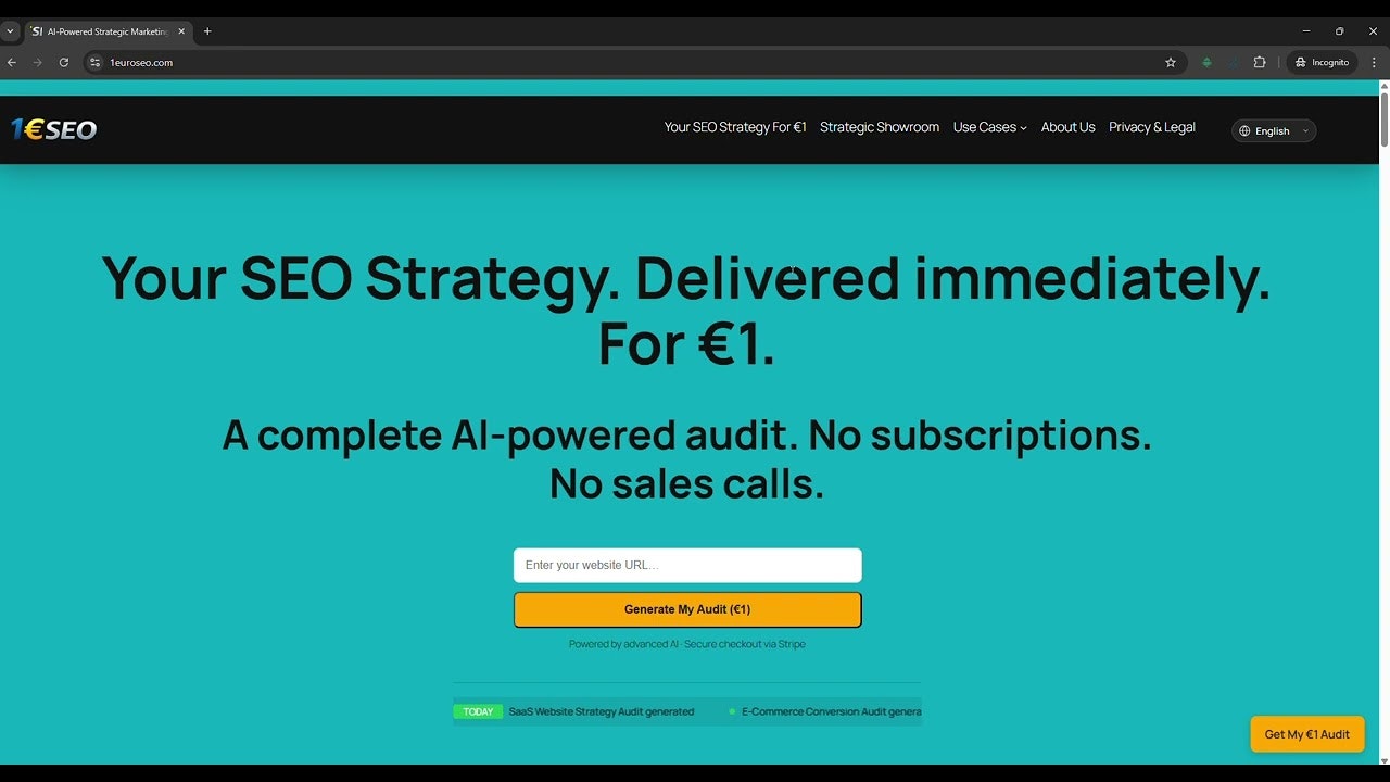 1EuroSEO — €1 AI‑Driven SEO Intelligence gallery image