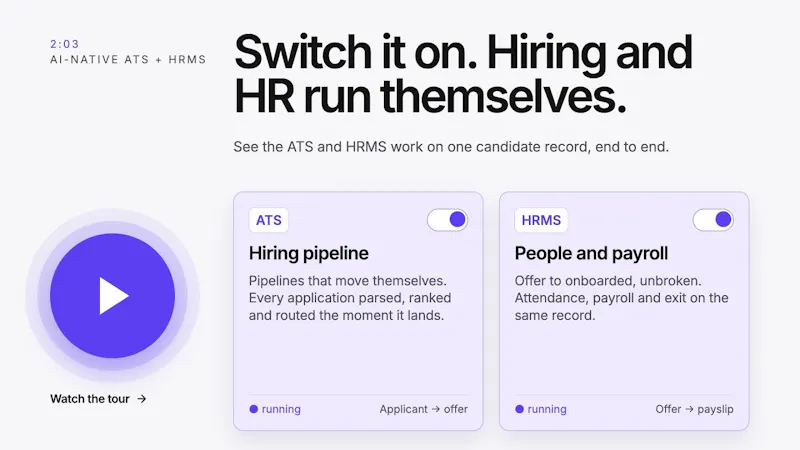 Pitch N Hire screenshot 1 (video preview)