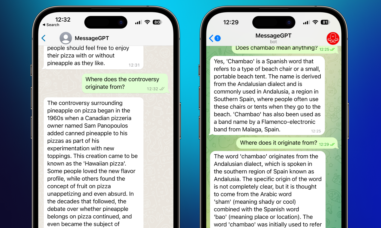 消息GPT - whatsapp＆Telegram中的chatgpt media 3